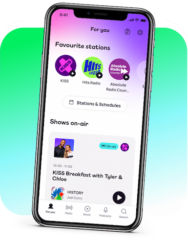 For you section on phone showing a list of shows on air